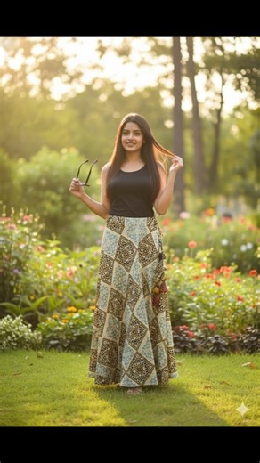 VarnikasWeaves on Instagram: "Pure Gaji Silk Long Skirt - * Original Ajrakh hand block printed using natural dyes * Real mirrors with hand embroidery * Skirt comes with a draw string, attached with triangular fabric fancy tassels * Available in two sizes. 1) Length 38 and waist 36 inches. 2) Length 38 and waist 40 inches. Price 2495/_ shipping all India free #shopping #skirt #reels #trendingreels #girls"