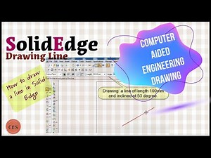 How to draw a line in Solid Edge