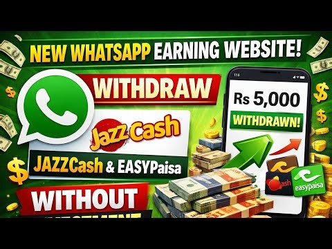 New Whatsapp Earning Website withdraw jazzcash and easypaisa without investment full Review