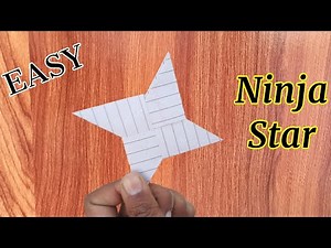 How to make Ninja Star with Paper| Paper craft weapons | Origami Ninja Star EASY #432