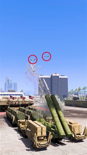 S-500 Missile Strike Drops the Fighter Jet in Gta v ep396 #shorts #short