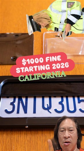 PSA! Beginning in 2026 in California you will be fined $1000 for using a license plate blocker! If you sell or make em it's $1000 EACH! 😮😮😮 #californialaw #happynewyear #newlaws #licenseplate #jamesbond | RobDaman