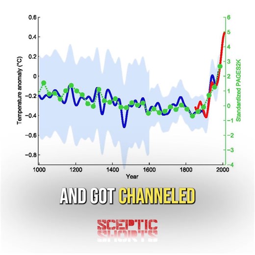 "Michael Mann’s climate ‘hockey stick’ graph had been widely publicised to gin up climate alarmism. But Stephen McIntyre and Ross McKitrick conclusively debunked it. It was no more than a statistical sleight of hand.” @tilakdoshi on the Sceptic. To watch or listen to the whole episode, click on this link: https://buff.ly/tCbw8cq | Toby Young