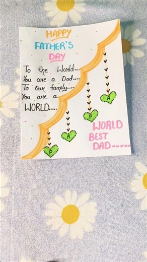 💐easy card for father's day 🤗#youtubeshorts #fathersday #cards #shorts #cardmaking #trending #craft