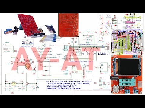AY-AT Clone AVR Transistor Tester Schematic Trace Checked and Complete