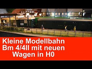 # Modelleisenbahn # Neue Wagen von Märklin für die Bm 4/4II von HAG in H0
