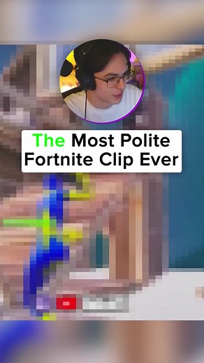 The Most POLITE Fortnite Clip You Will Ever See! 😂 #halobt #fortnite