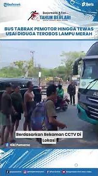 Chronology of Asli Prima Bus Striking and Killing Motorcyclist at Palima Serang Intersection Afte...