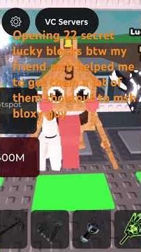 Shoutout to msh for helping me get secret blocks! #youtubeshorts #roblox #robloxchannel #sab
