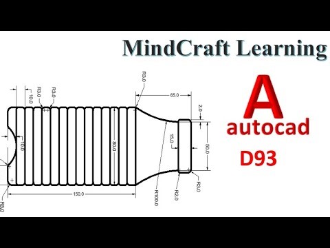 AutoCAD 2D Practice Drawing D93 | Dimensioning & Precision Drafting Exercise