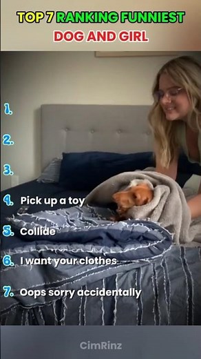 ranking funniest : dog and girl