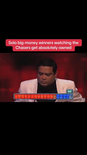 Solo big-money winners watching The Chasers get absolutely owned