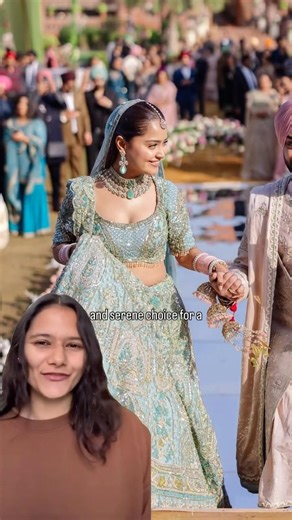 This 2026 bride wore the most gorgeous blue lehenga for her wedding #indianwedding