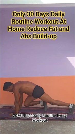 Only 30 Days Daily Routine Workout At Home Reduce Fat and AbsBuild-up #shorts #shotsfeed #workout