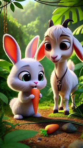 goat nd rabbit friend ship