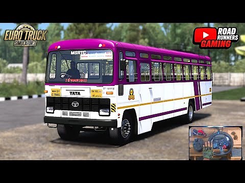 ETS2 1.51 Indian Bus | MSRTC Bus Ride | Realistic Ets2 Mods | Euro Truck Simulator 2