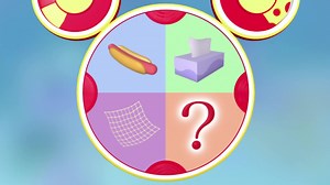 'A hot dog, a tissue, a big net, and the mystery Mouseketool. Which Mouseketool can we...' | Mickey Mouse Clubhouse Clip
