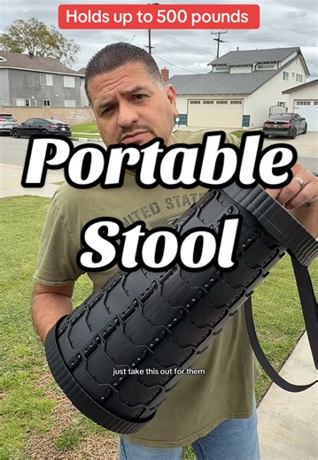 Stop standing when you can sit anywhere! This portable collapsible stool is lightweight, compact, and holds up to 500 lbs—perfect for travel, camping, sports events, and more! #PortableStool #CollapsibleStool #OnTheGo #CampingGear #TravelEssentials #TikTokMadeMeBuyIt #OutdoorAdventure #CompactDesign #springtok