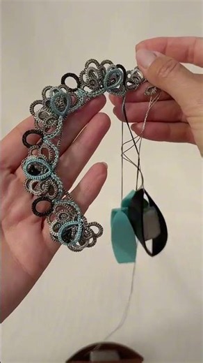 #tattingdesign #weaving #tatting #frivolite