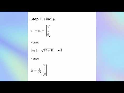 MA25C02 UNIT 4 Postive definite matrices,QR decomposition