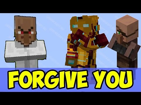 Minecraft How to make VILLAGERS FORGIVE YOU (3 WAYS) (EASY)