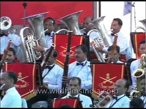 Indian Army Symphonic Band performs at India Gate