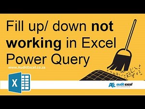 Fill in gaps not working in Excel's PowerQuery