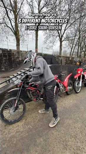 Bunnyhop vs. 3 DIFFERENT Motorcycles🤟🏼🔥 #shorts #motorcycle #bike #dirtbike