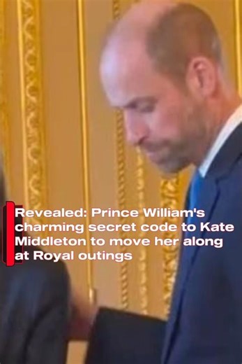 Revealed: Prince William's charming secret code to Kate Middleton to move her along at Royal outings