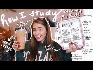 HOW I STUDY *WITH MY IPAD*: tips for pretty notes & study guides (2020)