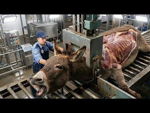 Inside the Donkey Leather Factory – How Donkey Hide Becomes Million-Dollar Products (Full Process)