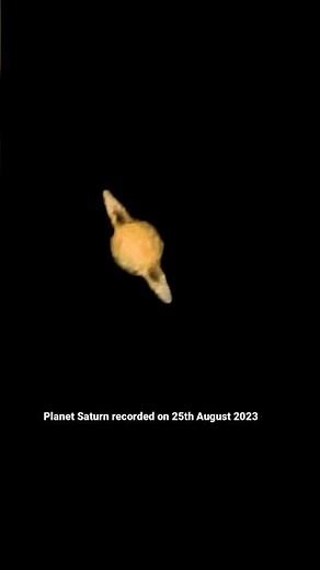 Planet Saturn and its Visible Ring | Real video of planet saturn