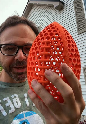 3D Printed Airless Football Made with TPU Filament
