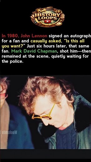 John Lennon signed His killer's Autograph Hours before He Died