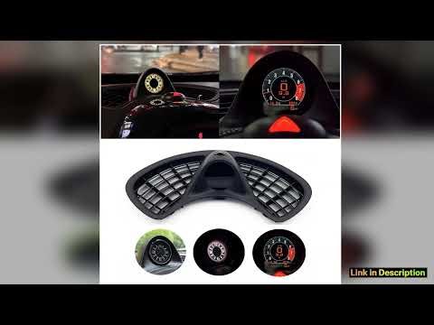 New Car Dashboard Water Temperature Time Air Outlet Multifunction OBD Retrofit Clock Interior Part