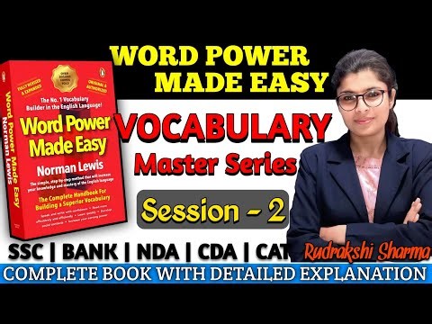Word Power Made Easy Book | session-2| Vocabulary Building with Rudrakshi | Learn English | BPI Live