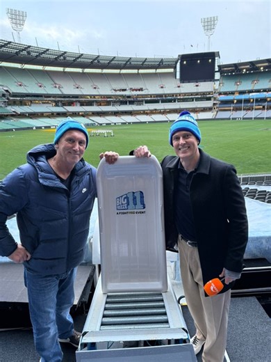 114K views · 1K reactions | Shirvo and the crew are gearing up for the Big Freeze 11 on Sunrise! Take a look at the 3 tonnes of ice being prepared for the slide installation! | Sunrise | Facebook