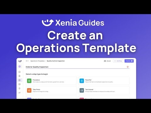 How to Create an Operations Template