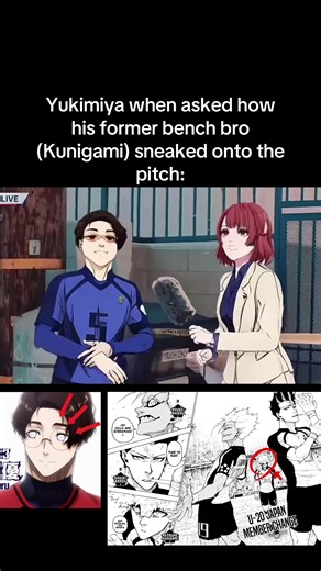 W mans for not snitching Yukimiya 😹 #bluelock #yukimiyakenyu #kunigami #bluelock339