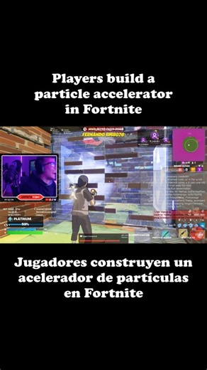 Particle Accelerator on Fortnite #fortnite #streamer #gaming #fps #stream #funny #science #creative