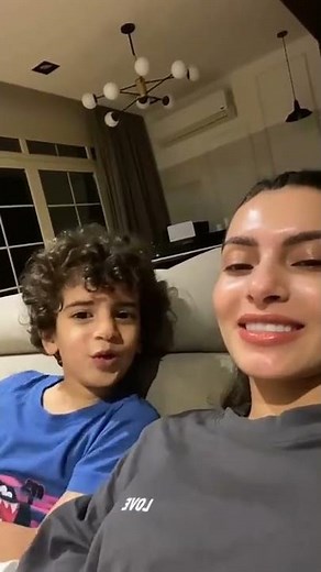 كارمن سليمان وابنها وأغنية رورورو رورورو😂❤️