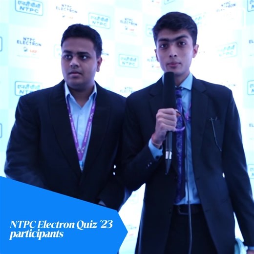NTPC Electron Quiz 2023 participants are not just answering questions; they're unlocking a world of knowledge and gratitude. Listen in as they express their incredible appreciation for the learning adventure and experience and join us in celebrating the power of curiosity and discovery. #NTPCElectronQuiz2023 #BusinessandManagement #Quiztime #Quiz #Business #Management #NTPC | NTPC Limited