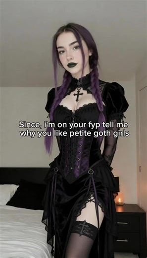 Your favorite petite goth girl, if you see this, its a sign for you to get an petite Goth girlfriend #girlfriend #gothic #gothgirlfriend #gothgirl