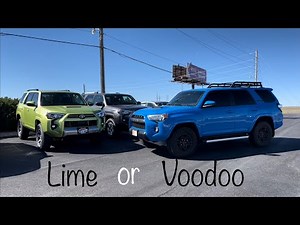 Voodoo Blue or Lime Rush… What looks better on the Toyota 4Runner?