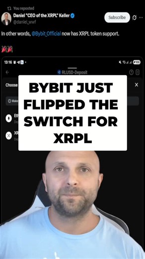 Rip Bull Winkle | Bybit, with 20 million users, adds XRP Ledger support. Millions of new traders get direct access. Momentum is building! Who's next? Comment... | Instagram