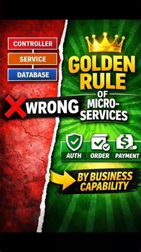 Golden Rule of Microservices (Stop Doing This Wrong ❌) #Shorts