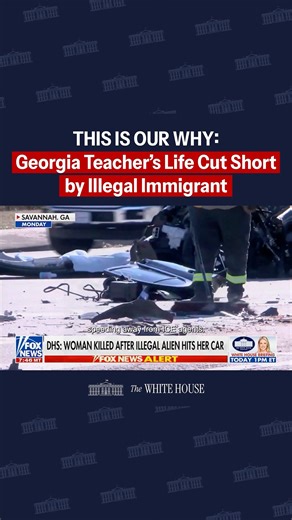 A tragedy that should have never happened. Oscar Vasquez Lopez, an illegal alien from Guatemala, was issued a final order of removal by a federal judge in 2024. He defied this order, and his reckless actions led to the loss of a beloved Savannah special education teacher. | The White House