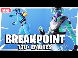Fortnite BREAKPOINT Skin with 170+ EMOTES DANCES SHOWCASE