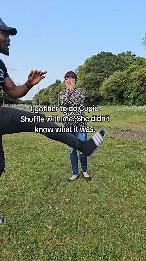 16 reactions · 4 comments | CUPID SHUFFLE CHALLENGE. She didn't see this coming. #fyp #reels #funnydance #viral #interracialcouple | Quinflixtv | Facebook