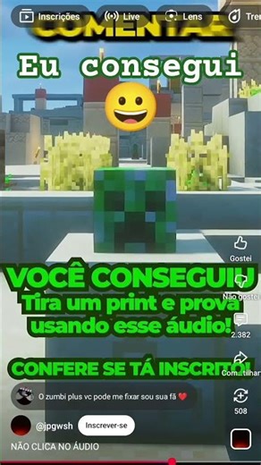 eu consegui eu tirei o print e eu botei aí aí